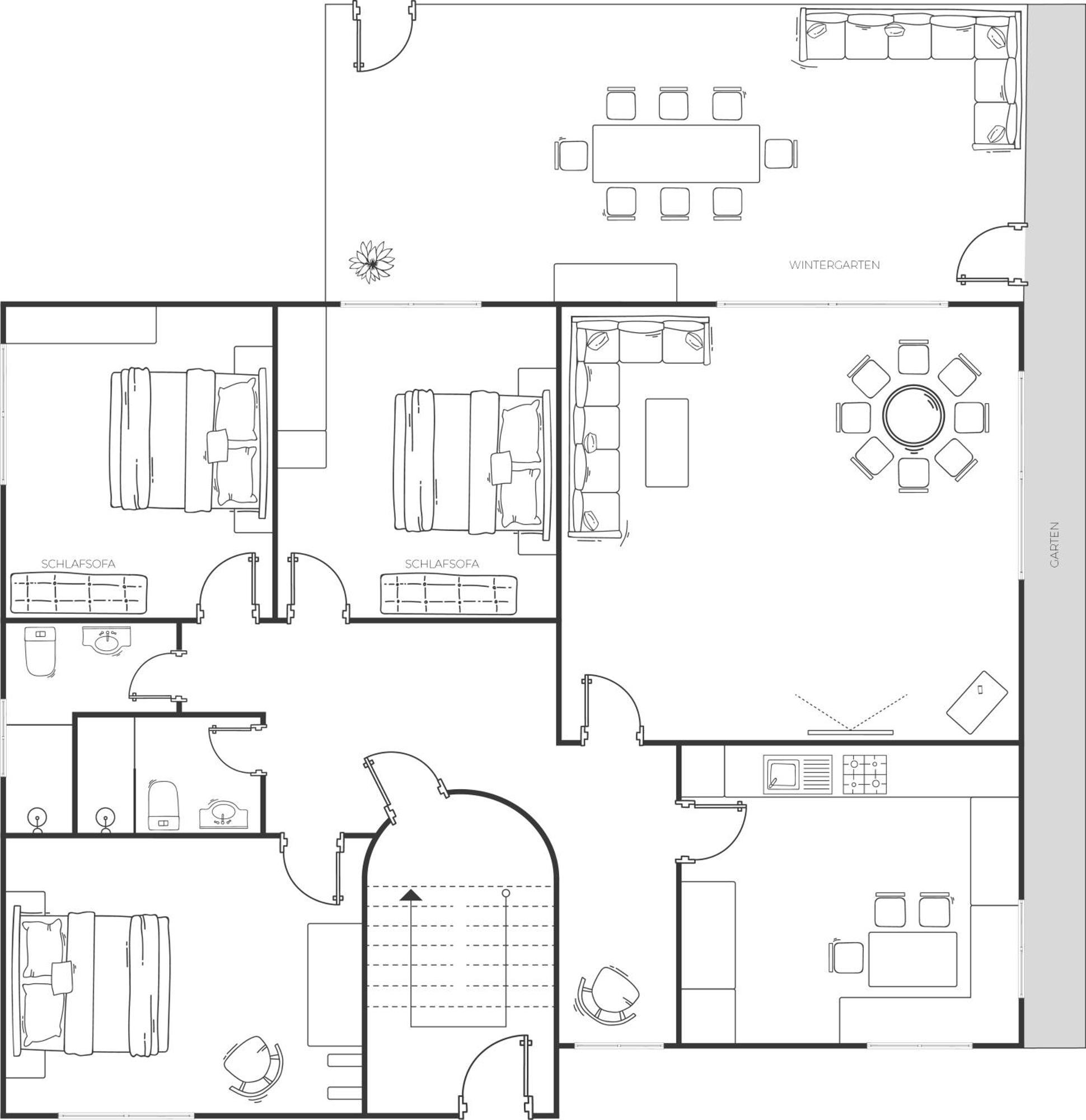 Appartement Rosengarten Längenfeld Zimmer foto